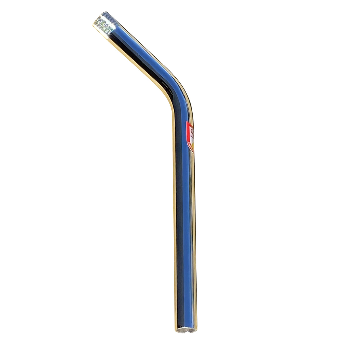 Chrome Laid Back Bicycle Seat Post – 20.7mm Base, 7/8" Top, 400mm, For Cruiser/BMX